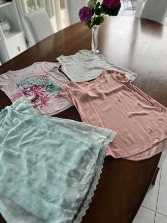 Damen Oberteile, Seide 4er Set Gr. M- Top Zustand