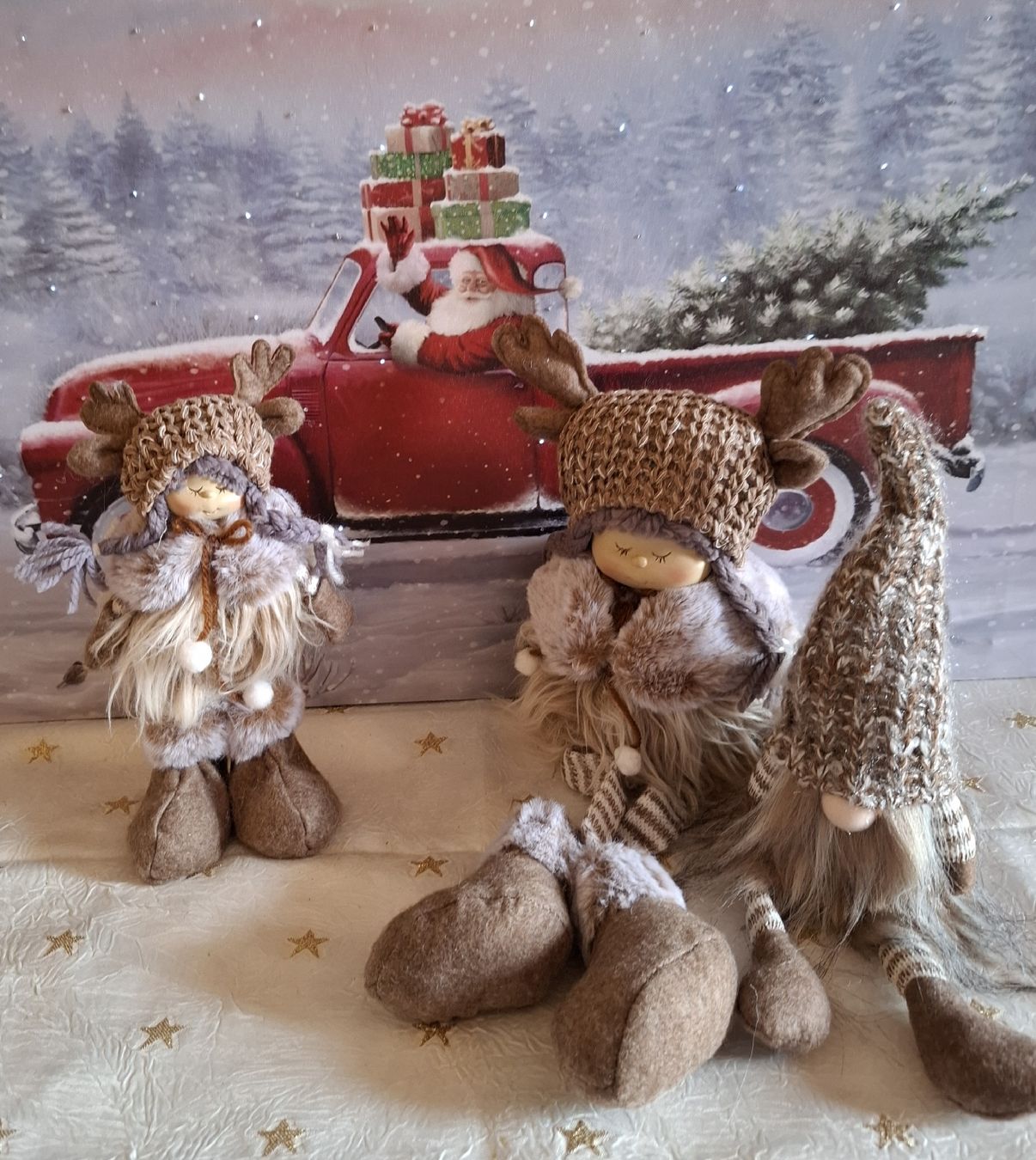 Tutte le decorazioni: 2 HIRSCHWICHTEL, MÄDCHEN MIT WICHTELI – Nuovo (secondo la descrizione) da Gretzenbach venduto da schibaya