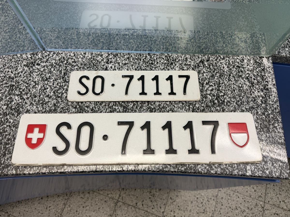 Insegne: Kontrollschilder SO 71117 – Usato da Niederbipp venduto da -777-
