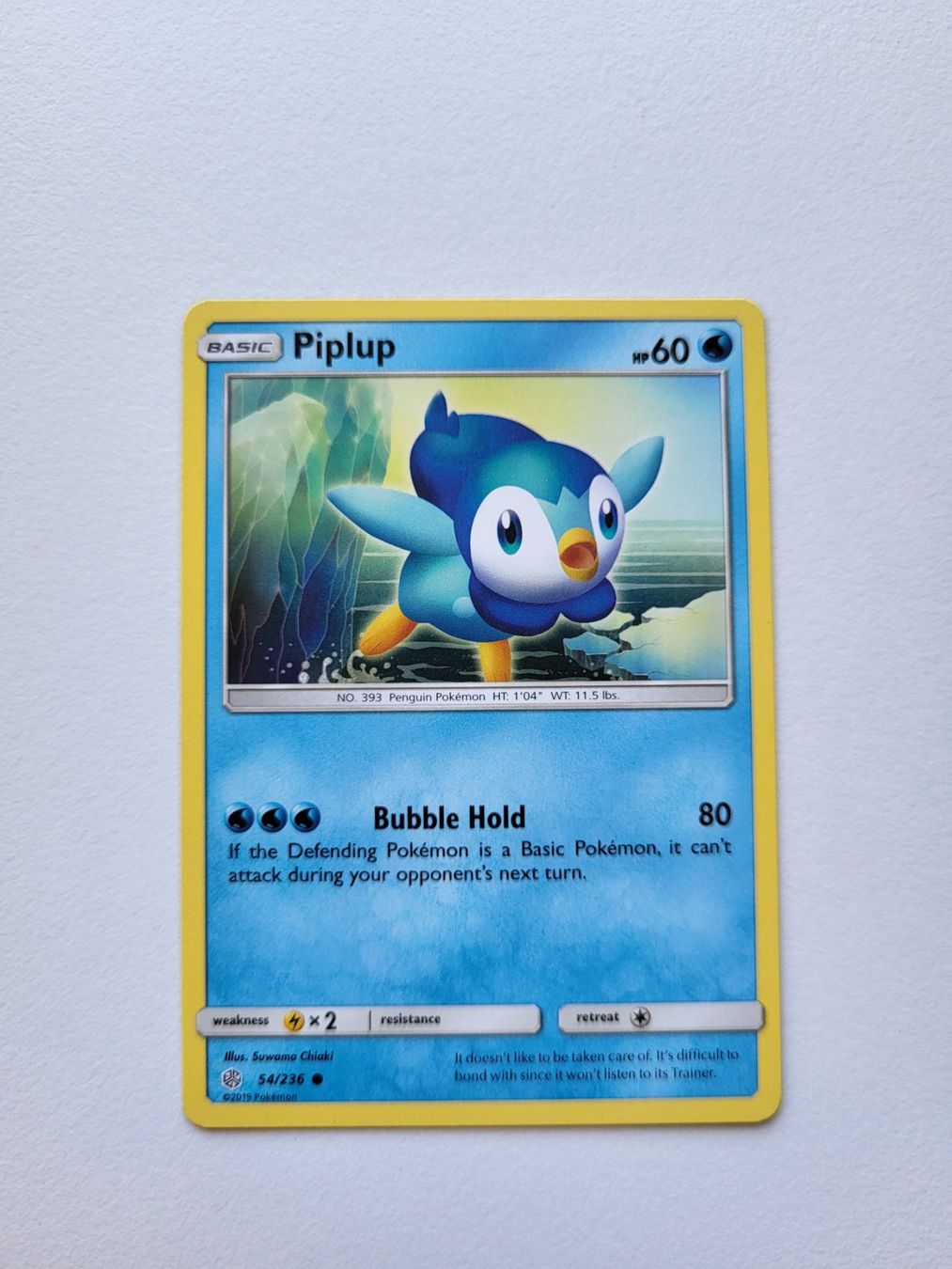 Pokémon Sammelbilder & Trading cards: Piplup (Cosmic Eclipse 54/236) – Gebraucht aus Erlenbach ZH von ram_mjn5