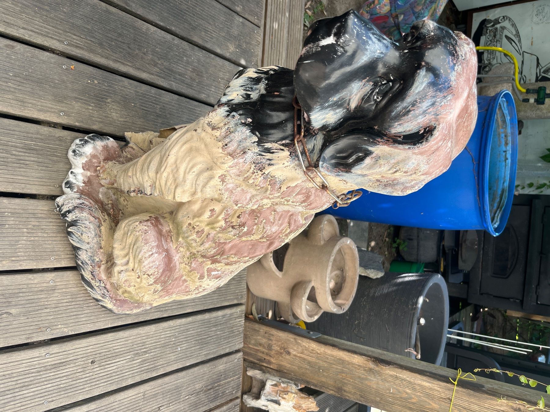 Statuette: Hundefigur Bernhardiner Garten Dekoration – Usato da Obergerlafingen venduto da fredd_y