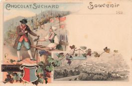 Bellinzona (TI) Panorama Chocolat Suchard Litho