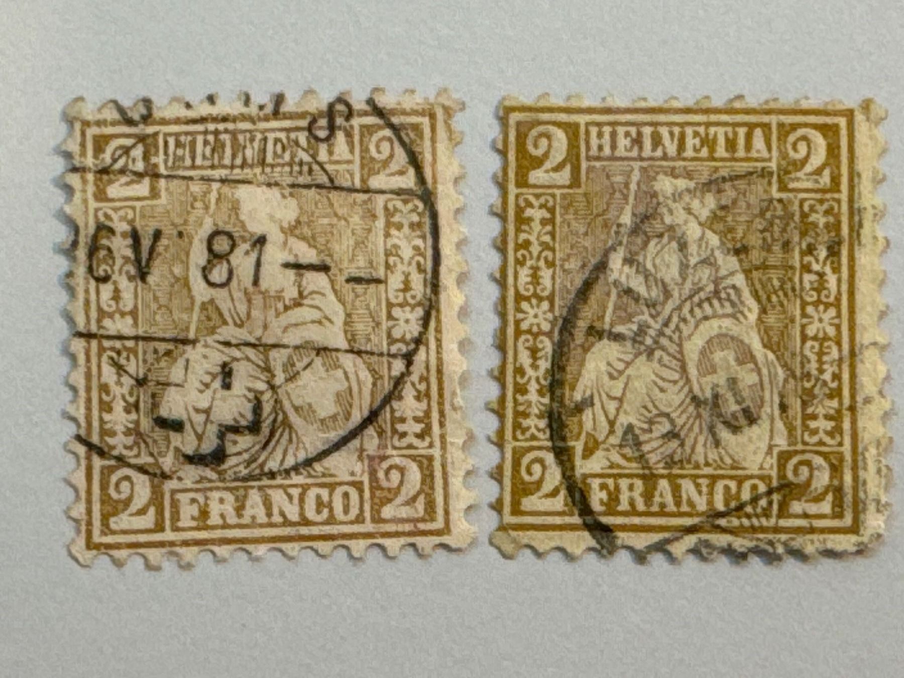 Tutti i francobolli: Sitzende Helvetia #52, gestempelt – Usato da Küssnacht am Rigi venduto da mic_xr8d