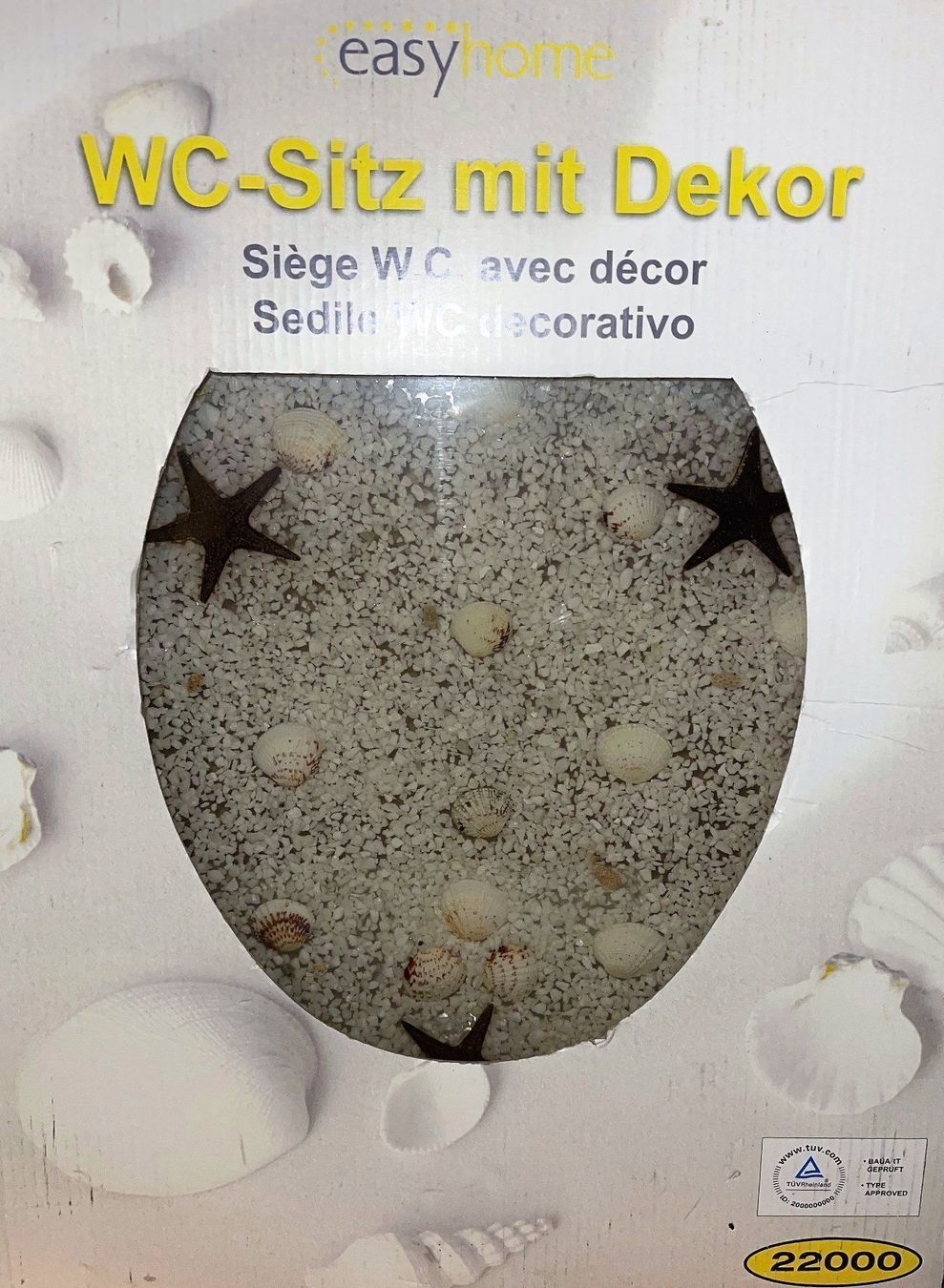 WC: WC Sitz mit Dekor – Nuovo e nell'imballaggio originale da Lutzenberg venduto da Pinschi01