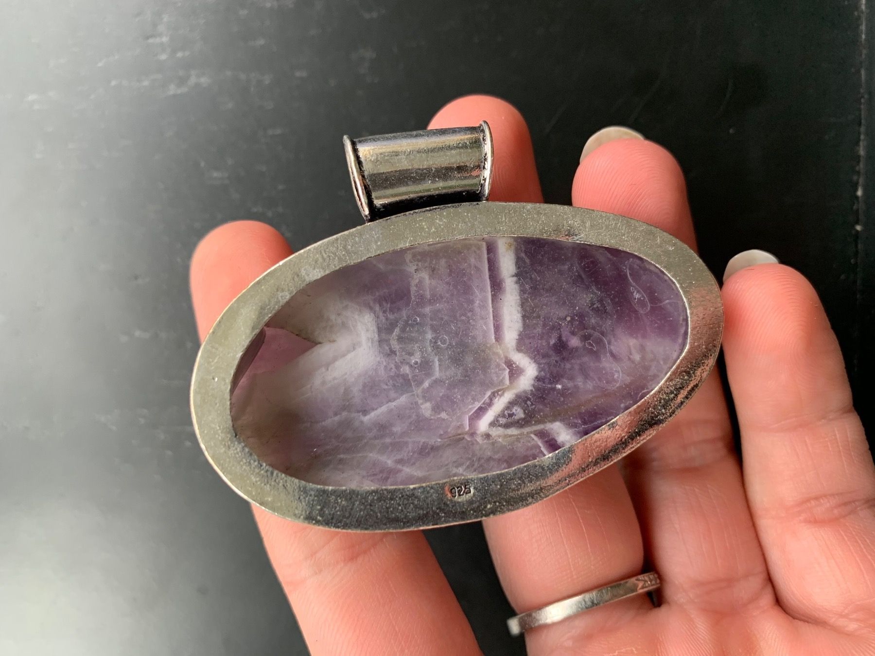 Ciondoli: Anhänger Silber mit Chevron Amethyst – Nuovo (secondo la descrizione) da Birsfelden venduto da Exclusivity 3