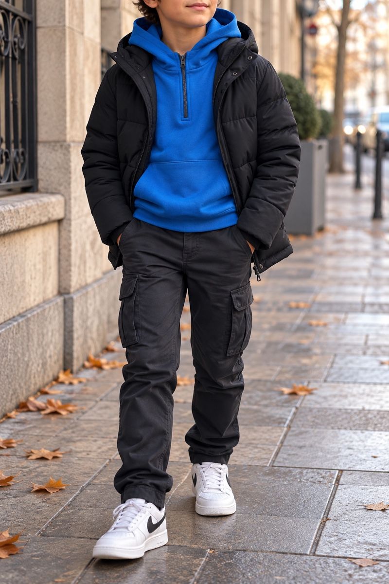 C&A Maglioni & Felpe: SWEAT À CAPUCHE BLEU POUR ENFANT – Usato da Lausanne venduto da mar_6snp