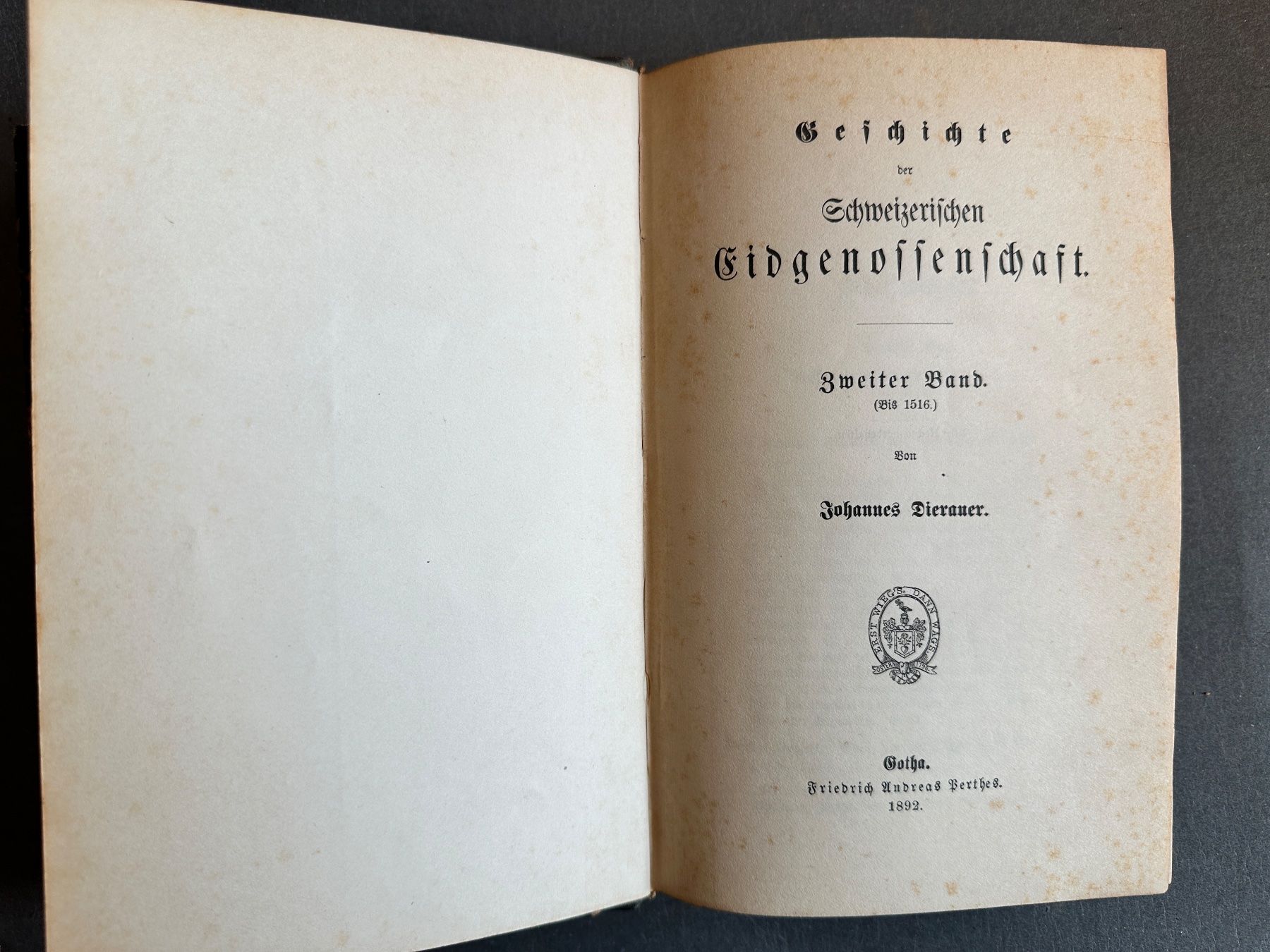 Libri: J. Dierauer: Geschichte d. Schweizerischen Eidgenossenschaft – Usato da Zürich venduto da allp 6