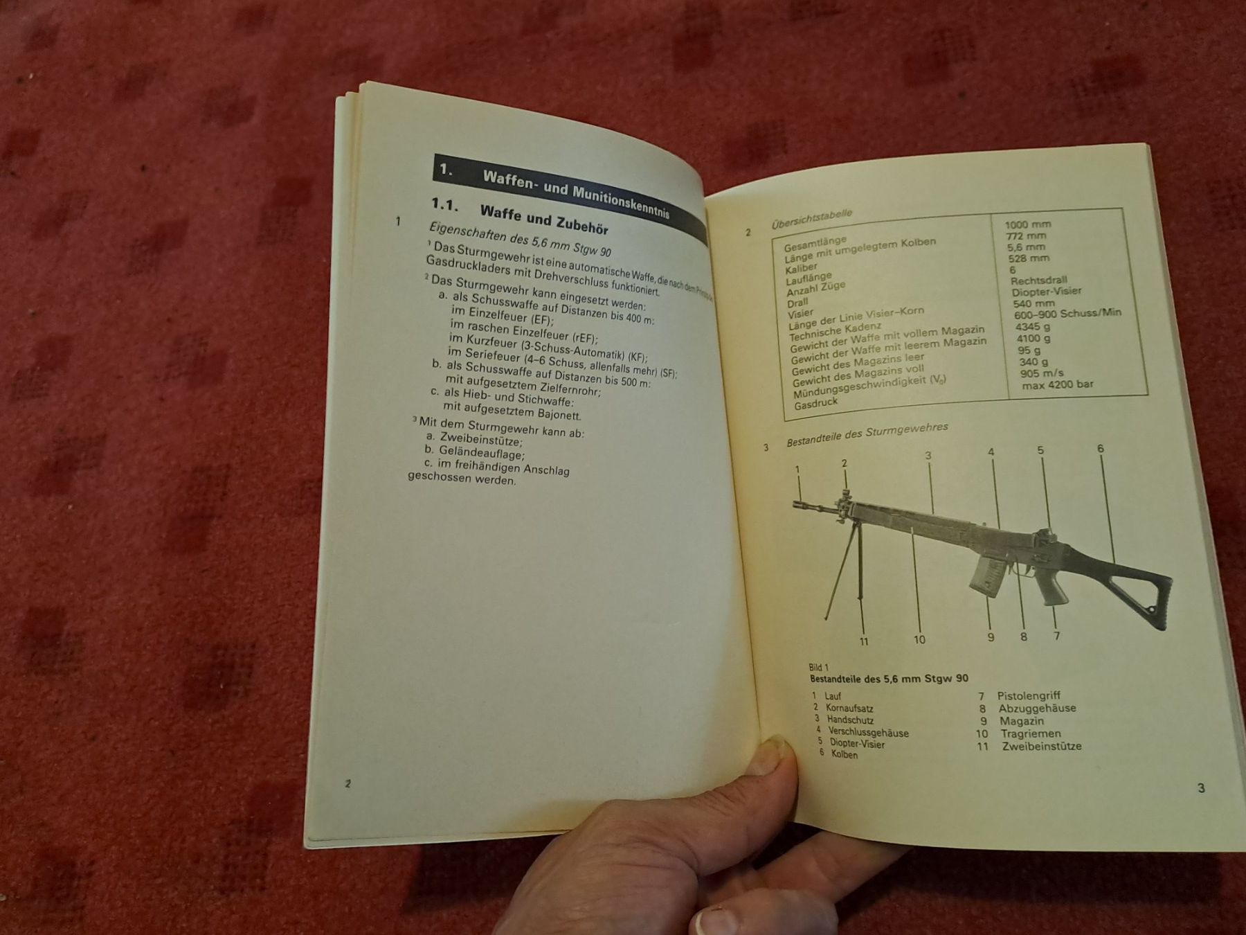 Libri: Reglement  " Das Sturmgewehr 90 " – Usato da St.Gallen venduto da Infanteriewerk
