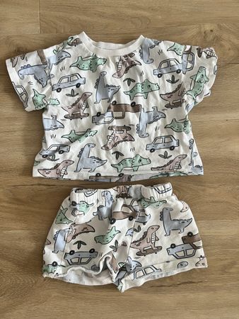 Baby-Set T-Shirt Shorts große 92 Dinosaurier-Print