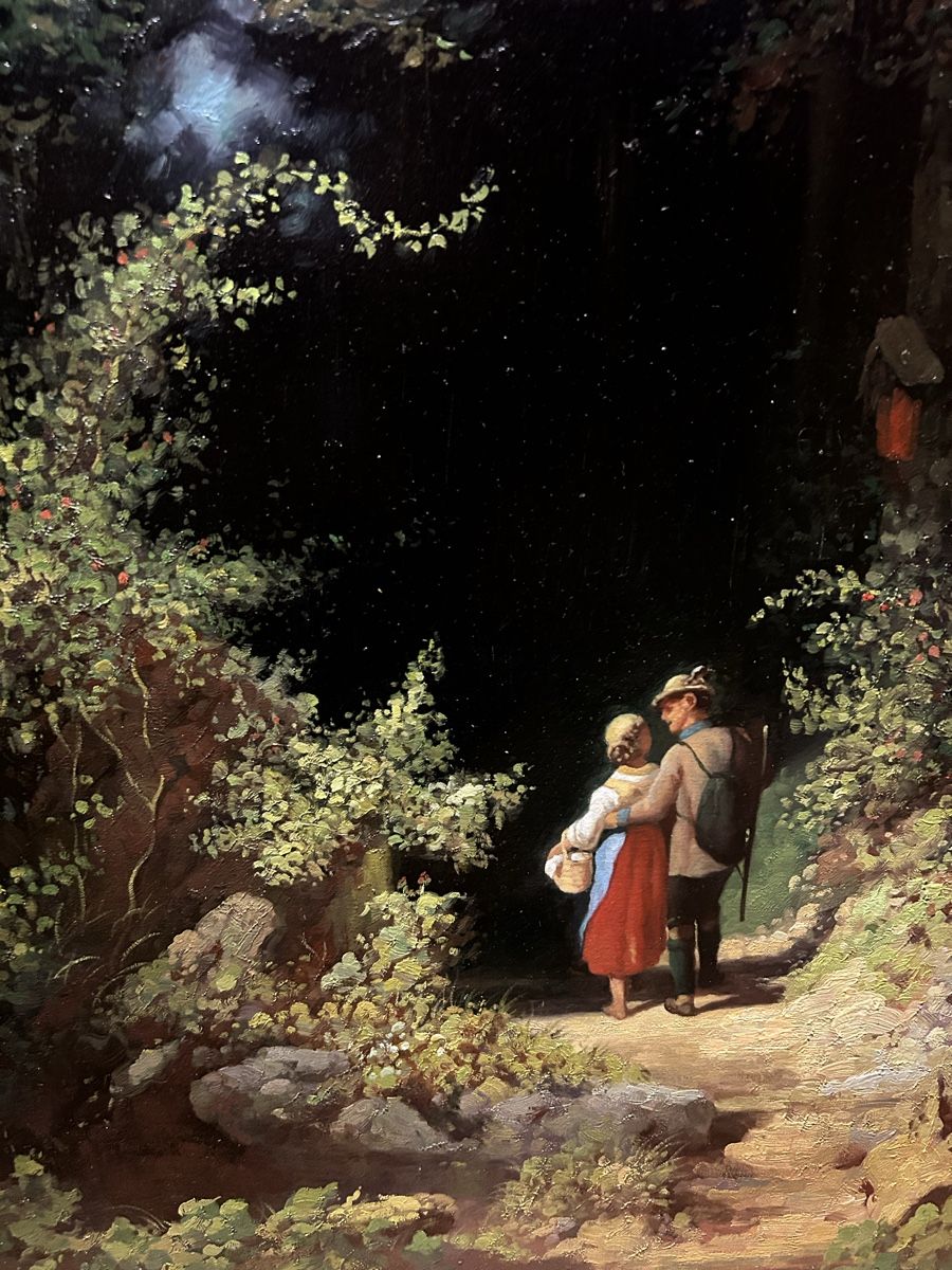 Dipinti: Romantisches Ölgemälde: Carl Spitzweg (Öl-Kunstdruck) – Usato da Glarus venduto da KunstWerkEr-LS87 3