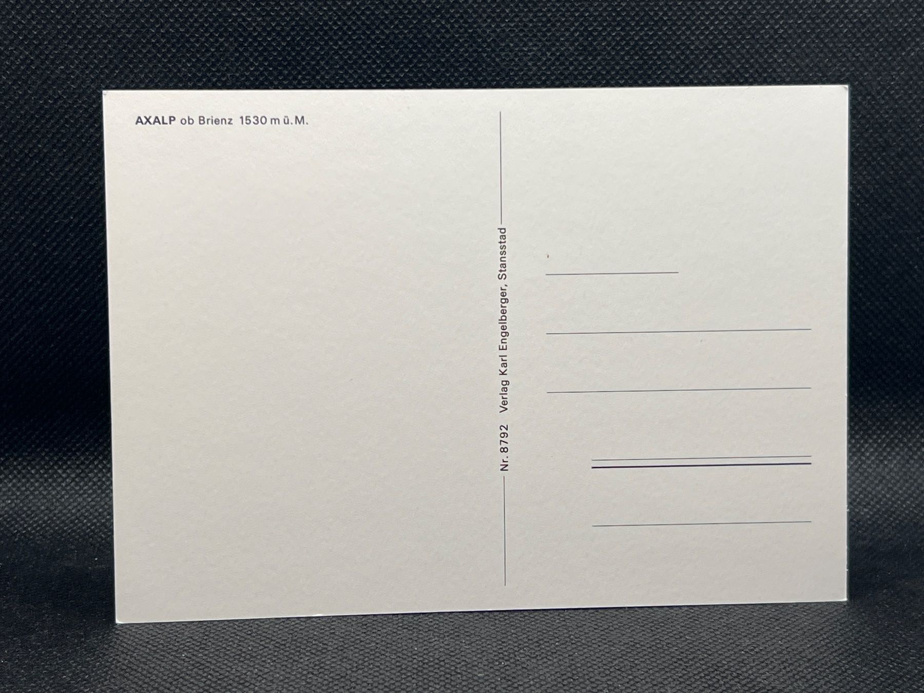 Cartoline postali: Axalp ob Brienz 1530 m ü.M. – Usato da Widnau venduto da Brusi9 1