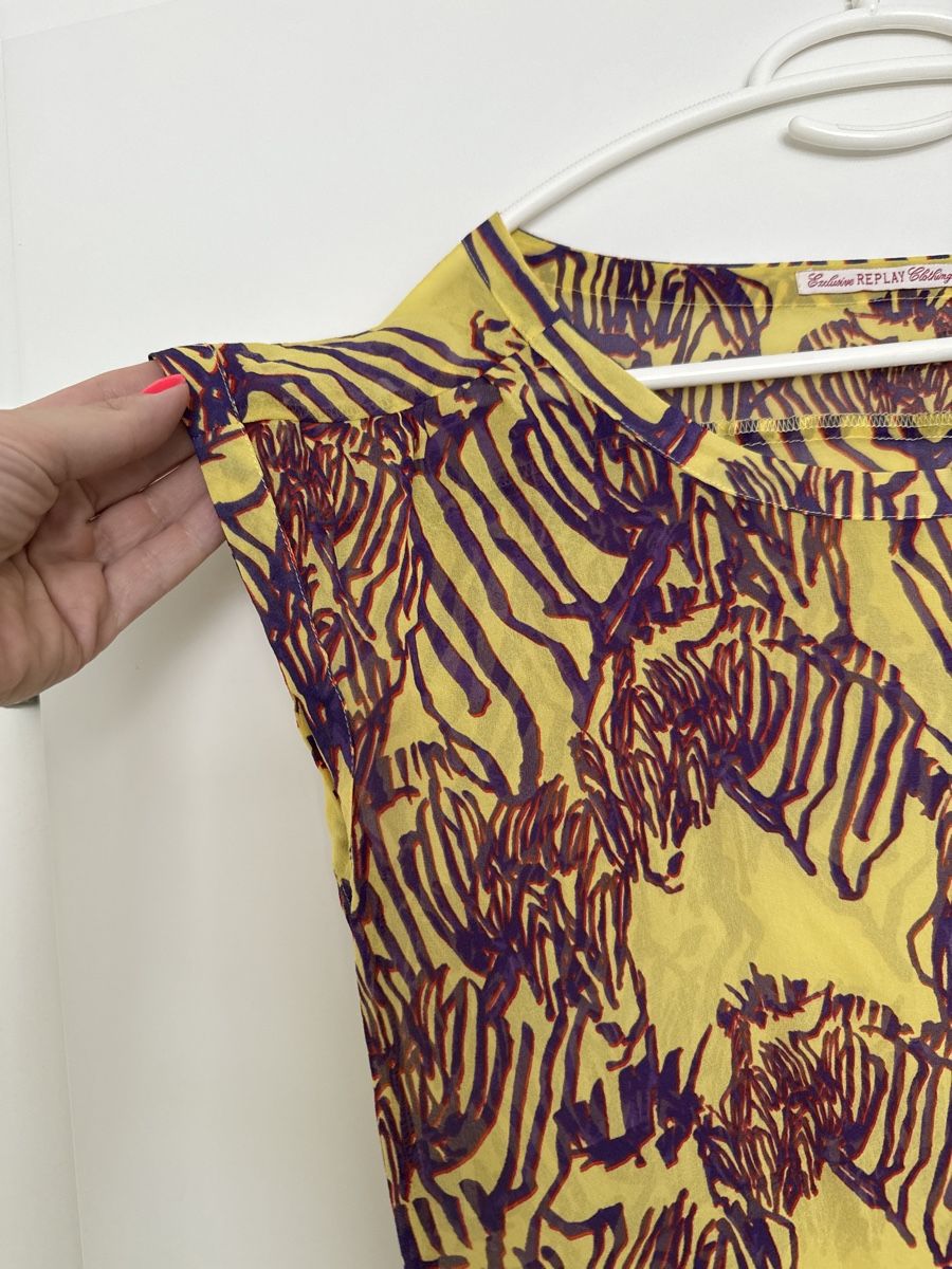Replay Top: Replay top yellow zebra print, summer essential! – Nuovo (secondo la descrizione) da Thalwil venduto da perulina 1