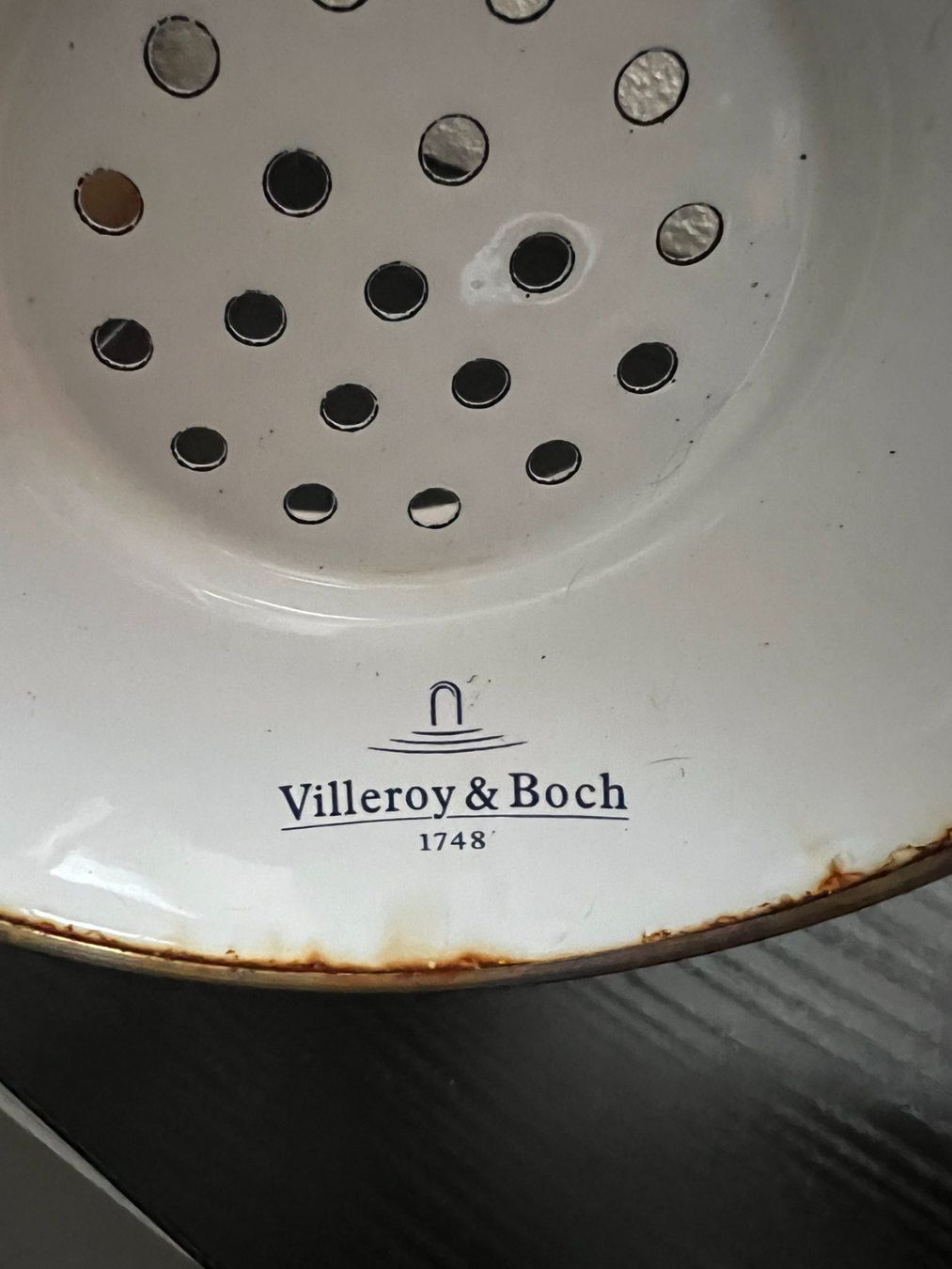 Villeroy & Boch Ciotole: Sieb Villeroy & Boch 1748 Obstdekor weiss gebraucht – Usato da Wittenbach venduto da Xastridx 2