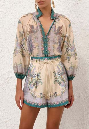 Summer Elegant Blouse & Shorts