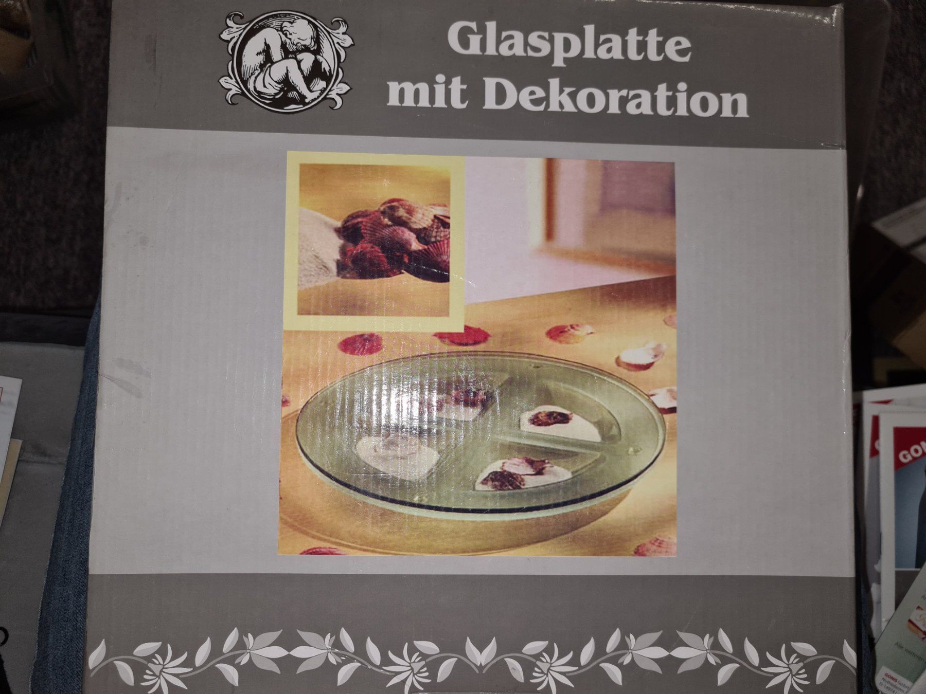 Piatti di portata: Glasplatte mit Dekoration – Nuovo e nell'imballaggio originale da Killwangen venduto da KIANA08