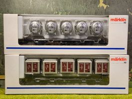 2 x Märklin _ beladene Güterwagen _ VON HAUS ZU HAUS _ H0