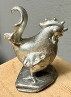 Kleine alte Zinn Figur Zinnfigur Huhn Hahn f. Setzkasten