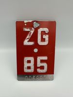 Velonummer ZG 85