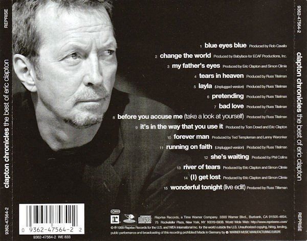 CD: Eric Clapton CHRONICLES Gary Brooker Luis Conte Jon FaddisCD – Usato da Kandergrund venduto da Sososo 2