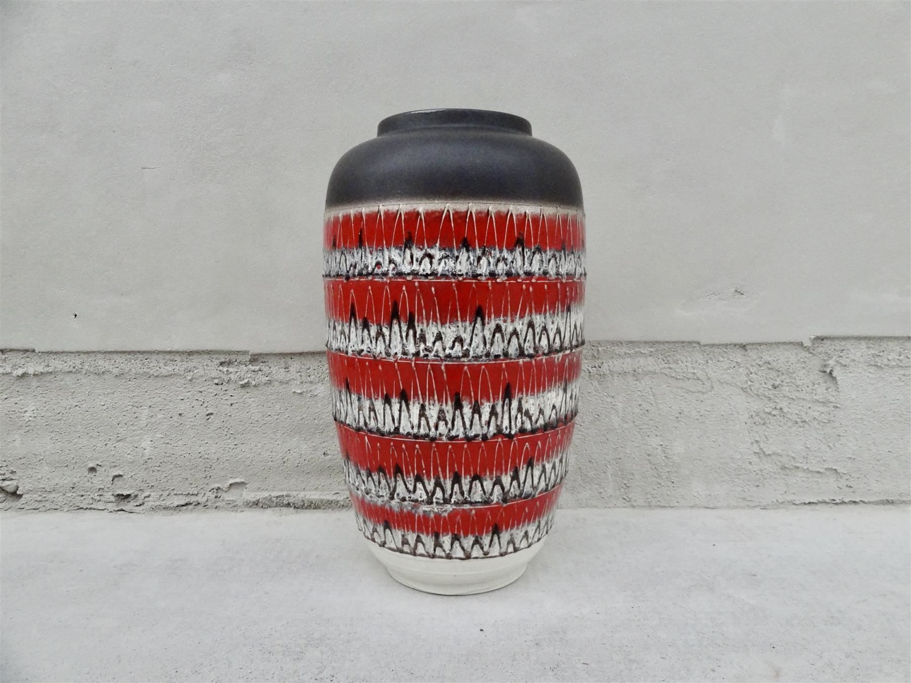Vasi & Recipienti: Vintage Bodenvase W-Germany Fat Lava Vase – Nuovo e nell'imballaggio originale da Kerzers venduto da zimmergruen 7