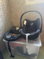 Cybex Kindersitz mit Basisstation schwarz gebraucht. Zustand
