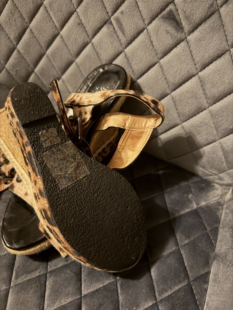 Scarpe da donna: Sandales compensées léopard Brigitte Bardot 36 🐆 – Usato da Genève venduto da you_s6sr 2