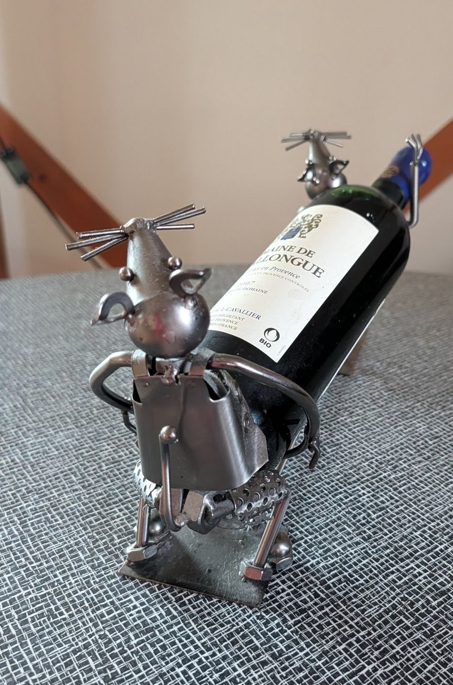 Portabottiglie: Flaschenhalter Mäud Metall Design Deko – Usato da Nänikon venduto da Haexli_70 5