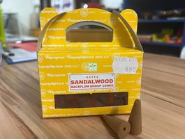 Backflow Cones Sandalwood, Satya, 24 Stk