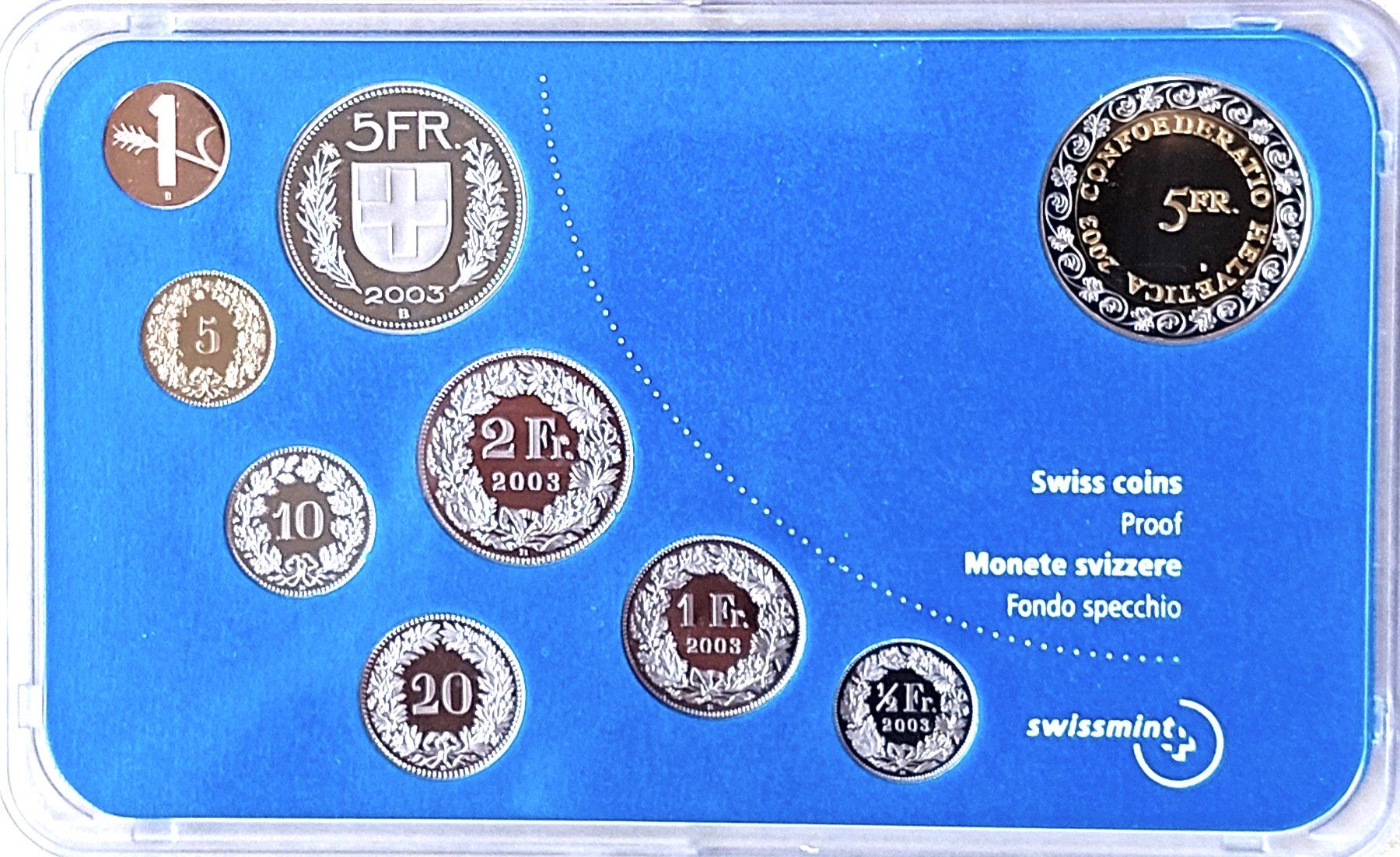 Tutti le monete: CH - Münzsatz 2003 pp – Nuovo (secondo la descrizione) da Arch venduto da repros 2