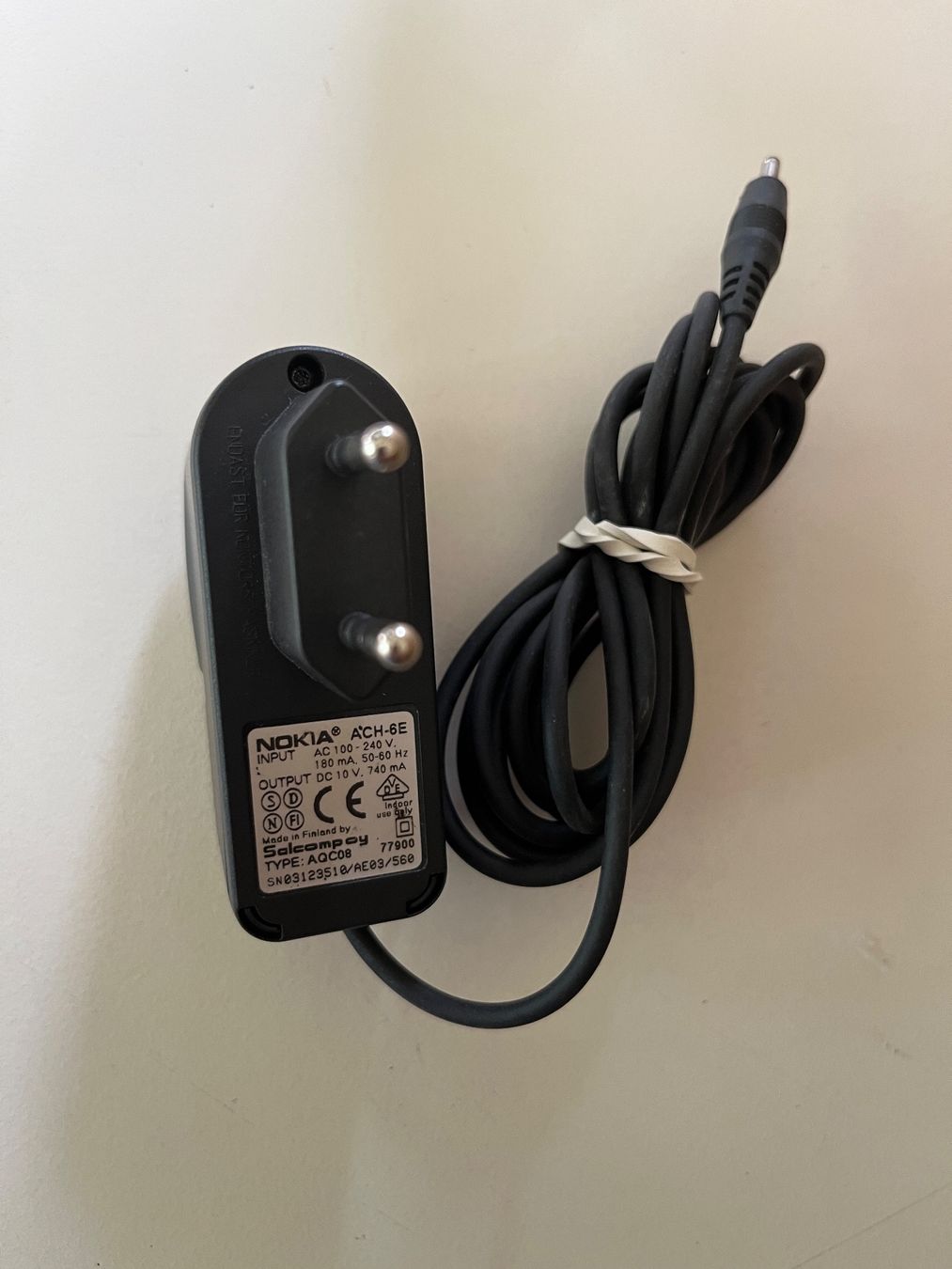 Nokia Caricabatterie: Original Nokia Ladegerät ACH-6E – Usato da Zürich venduto da Fausto04 1