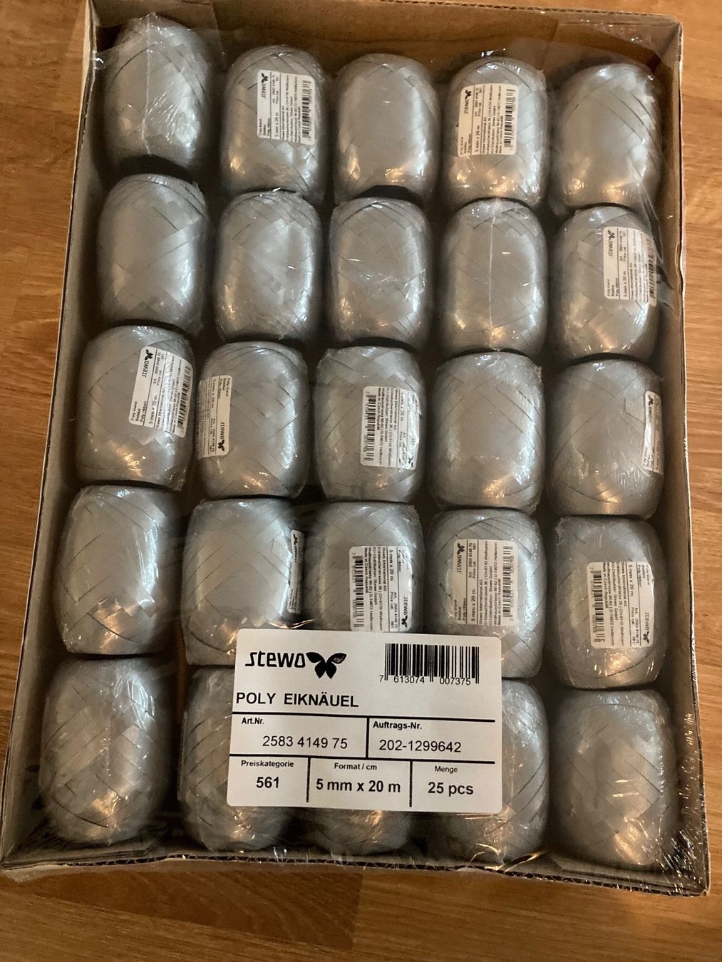 Rubans décoratifs: Geschenkbänder 25 Stk. Silber – Neuf (Voir description) à Emmenbrücke par JJ_89