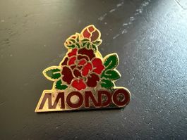 Mondo Anstecknadel, Vintage Blumen Design, Top Zustand!