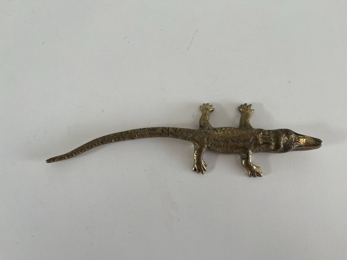 Statuette: Krokodil aus Messing – Usato da Wetzikon ZH venduto da seli03 6