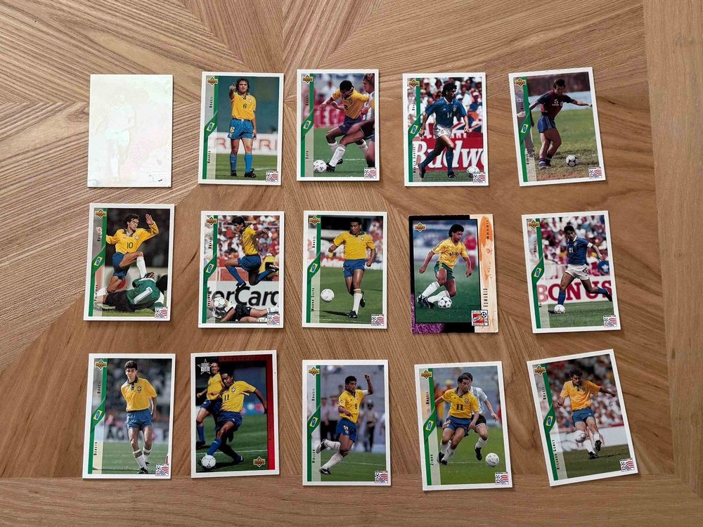 Cartes à collectionner: WM 1994 Fussballkarten – Brasilien Team – 15er Set 🇧🇷 – D'occasion à Männedorf par roger-jayro