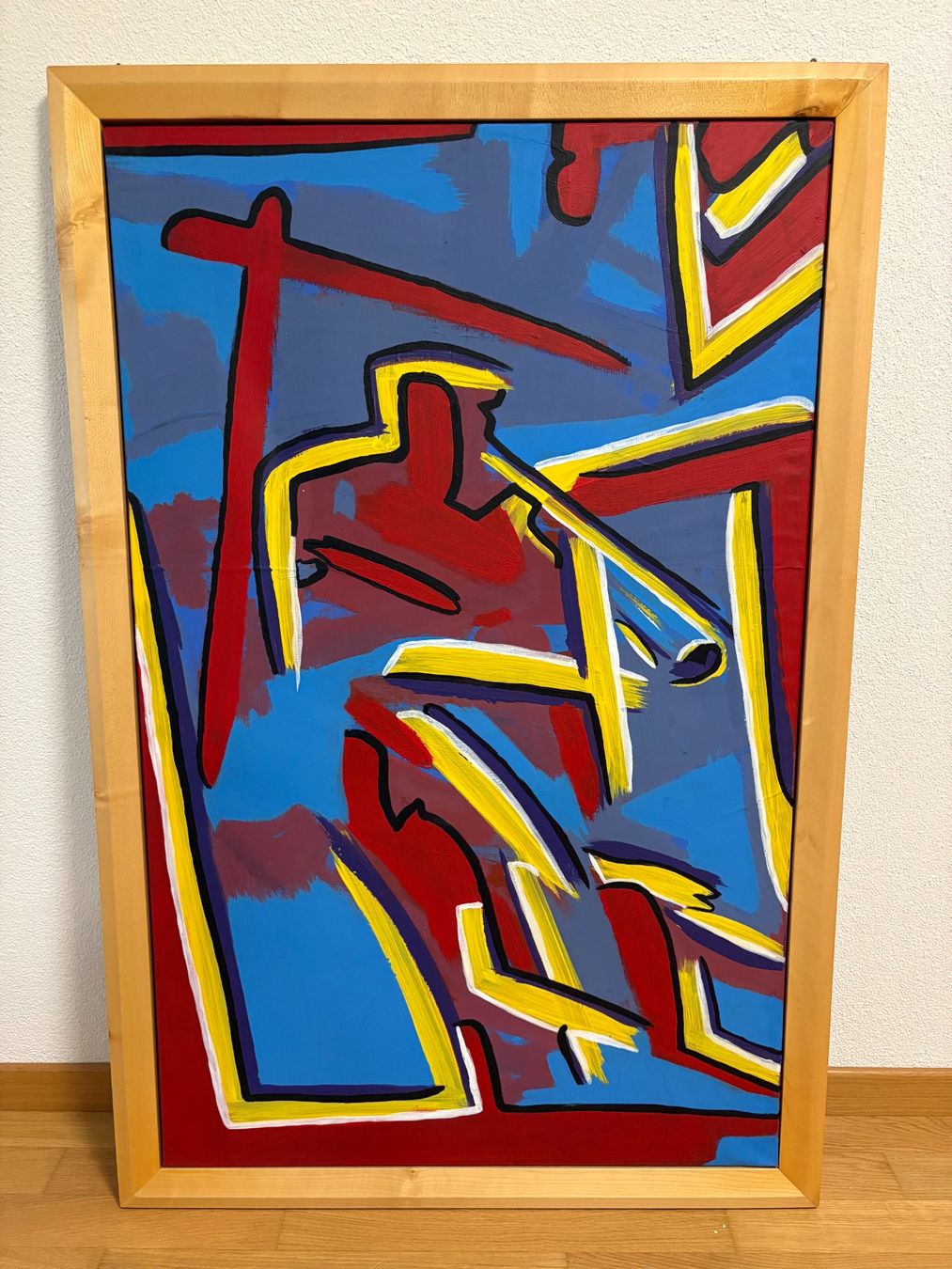 Gemälde: 78x118/ handgemaltes Acryl Gemälde – Gebraucht aus Ottenbach von TimelessEmotions.