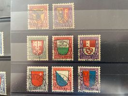 5 séries** PJ, série 1921* + 8 PJ oblit.