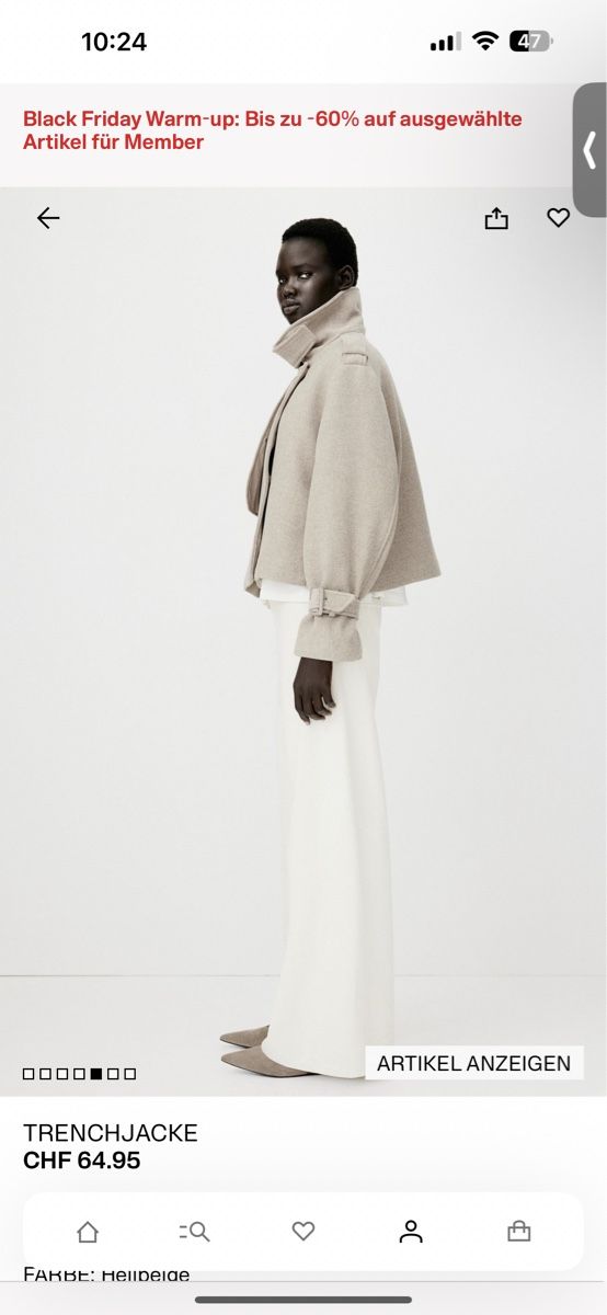 H&M Jacken: Warme Winterjacke Trenchcoat Gr. S beige – Neu (gemäss Beschreibung) aus Zürich von gryffindor_aurorin 2