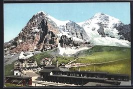 Kleine Scheidegg, Ortsansicht mit Eiger 