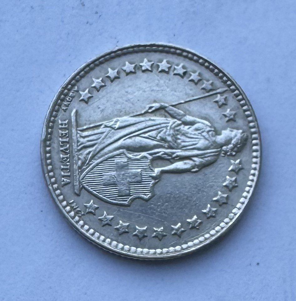 Tutti le monete: 1909 50 Rappen -unz – Usato da Kirchberg SG venduto da Zenhad69 2