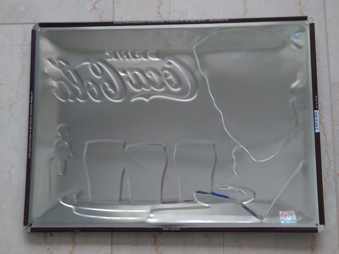 Coca-Cola Insegne: Coca Cola Blechschild Retro – Usato da Abtwil SG venduto da rabbit64 1