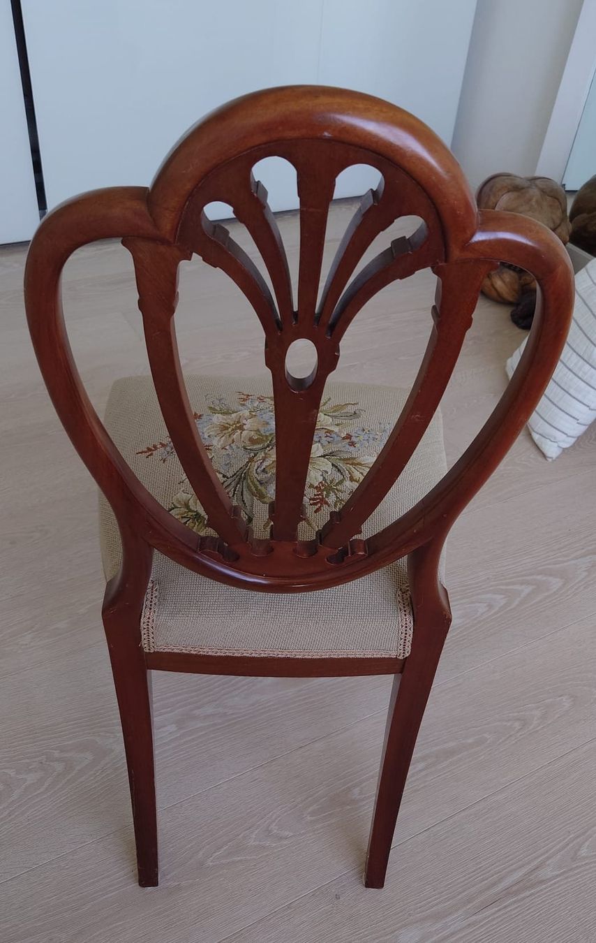 Sedie: Antiker Jugendstil Stuhl mit Stick Sitzfläche – Usato da Neuhausen venduto da MonoCeros 2