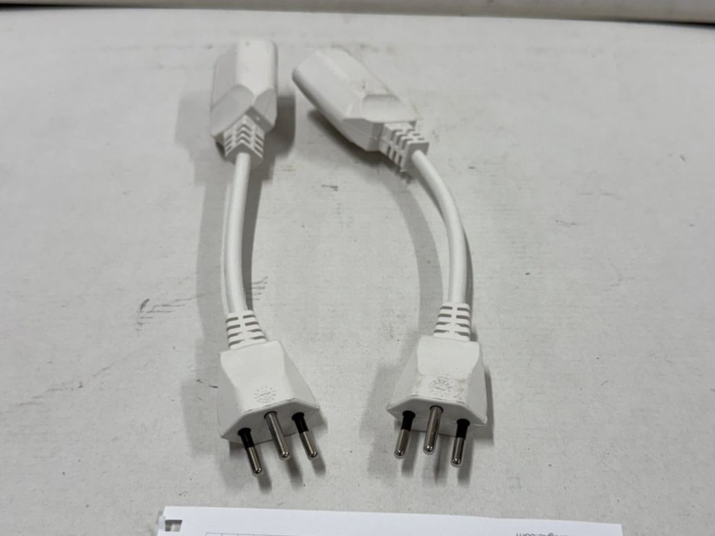 Cavi: 2x Adapter Kabel / Stromkabel, weiss (C346) – Nuovo (secondo la descrizione) da Däniken SO venduto da Profog1 1