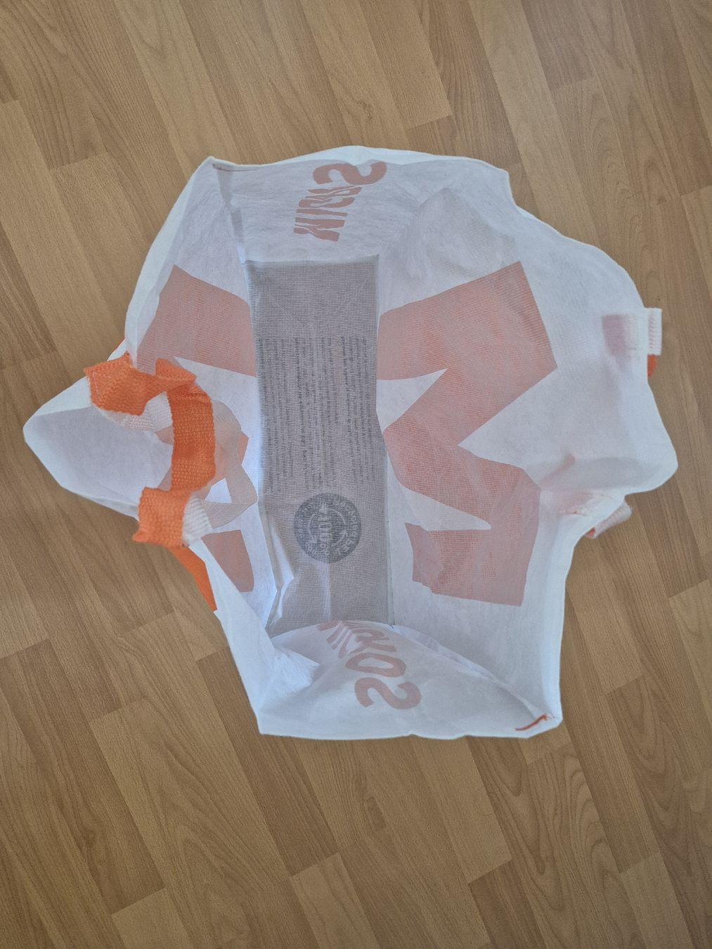 Taschen: Tasche Shoppingtasche Weiss Orange – Gebraucht aus Speicher von Jodel100 1