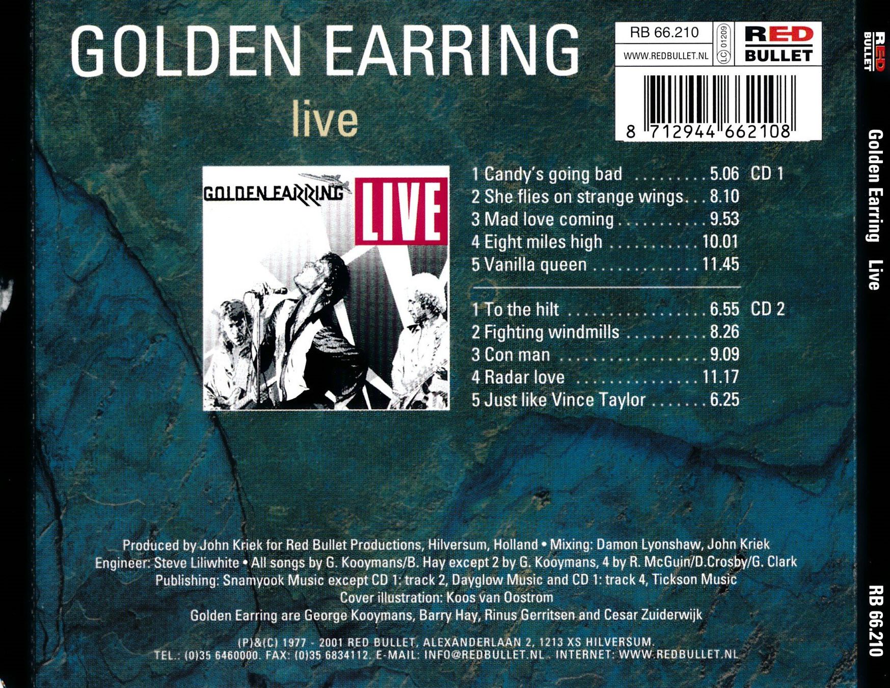 CD: GOLDEN EARRING - LIVE (2 CD) – Nuovo (secondo la descrizione) da Hedingen venduto da Studers 1