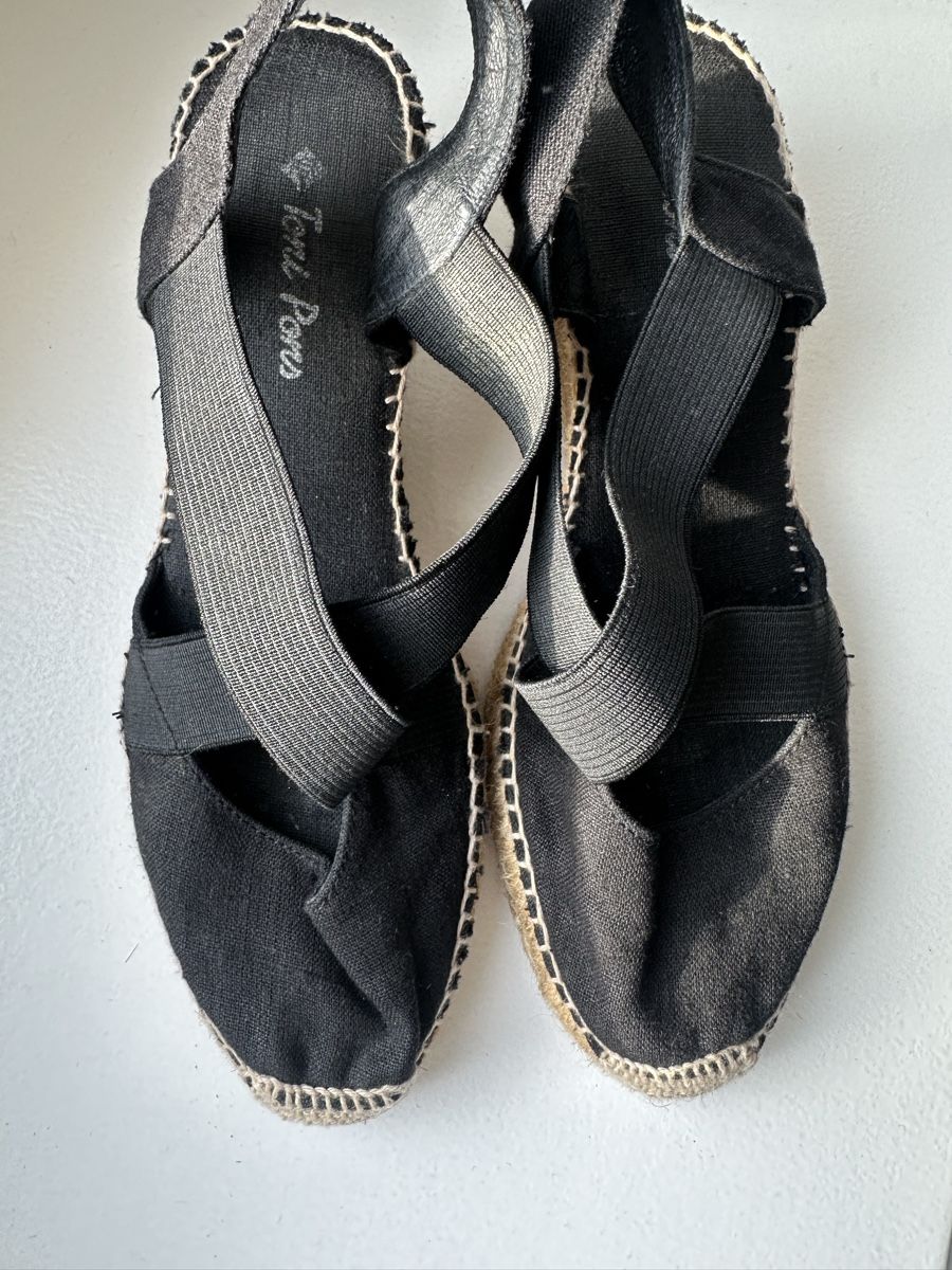 Scarpe da donna: Black espadrilles sandal with heel – Nuovo (secondo la descrizione) da Uster venduto da Monika_OB 6