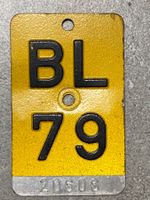 Mofanummer / Töfflinummer BL 79