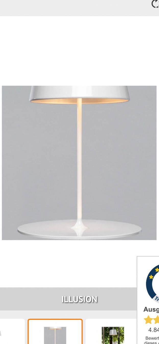 Lampade: Pendelleuchte ILLUSION, weiss (NEU) – Nuovo (secondo la descrizione) da Bühler venduto da LICHTIG 1