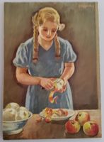 Bundesfeierpostkarte Nr.59c - 1934 - Mädchen s. Apfel 1.8.