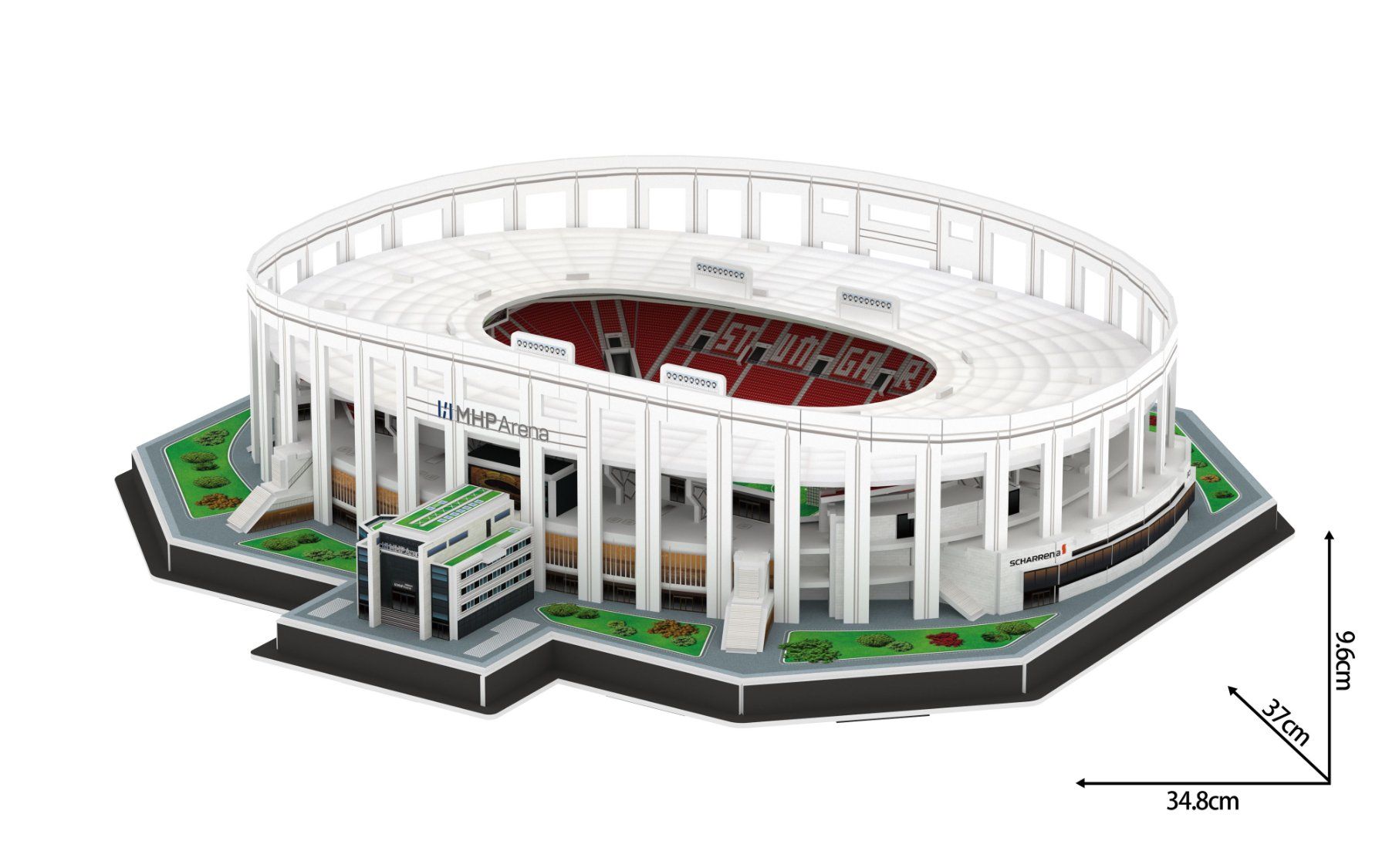Puzzles: VfB Stuttgart Stadion MHP Arena 3D Puzzle – Neu und originalverpackt aus Wil SG von Football-Legends 2