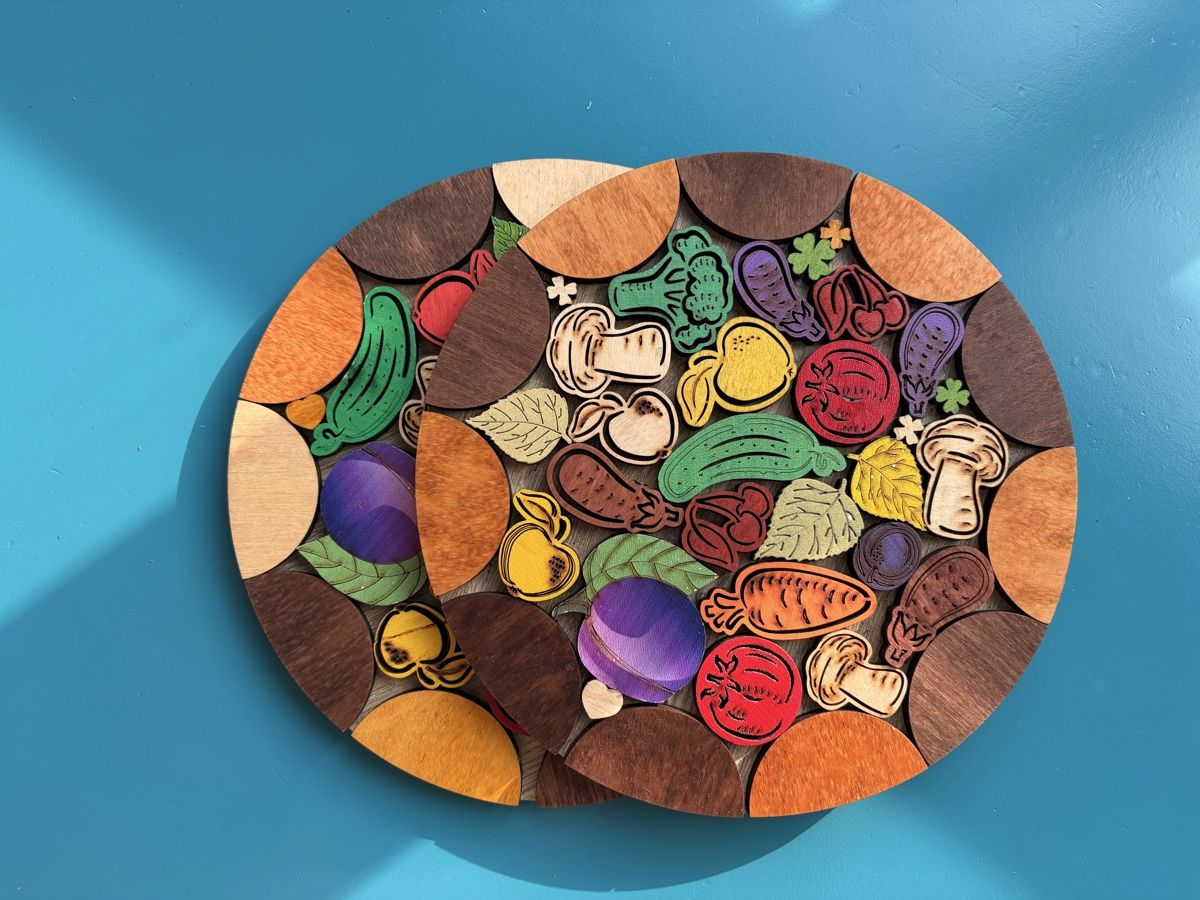 Sottobicchieri: 2 wooden pot coasters 19cm – Nuovo (secondo la descrizione) da Zürich venduto da nat_k 2